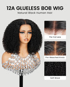Glueless Kinky Curly Bob Wig