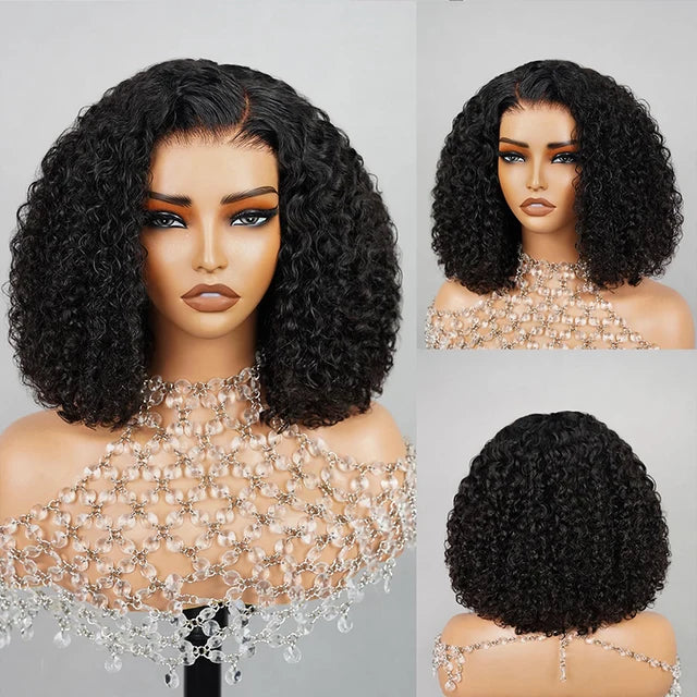Glueless Kinky Curly Bob Wig
