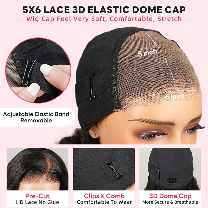 Pre-cut Glueless Bob Wig - Ombre Highlights
