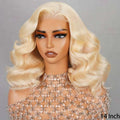 61B Blonde Pre-cut Short Bob Wavy Glueless Wig